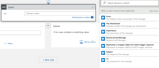 05. Logic App Switch Options